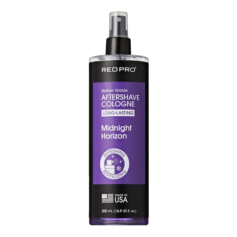 Bottle of Midnight Horizon Red Pro Aftershave Cologne 16.9oz by N.o.s. Barber Supply