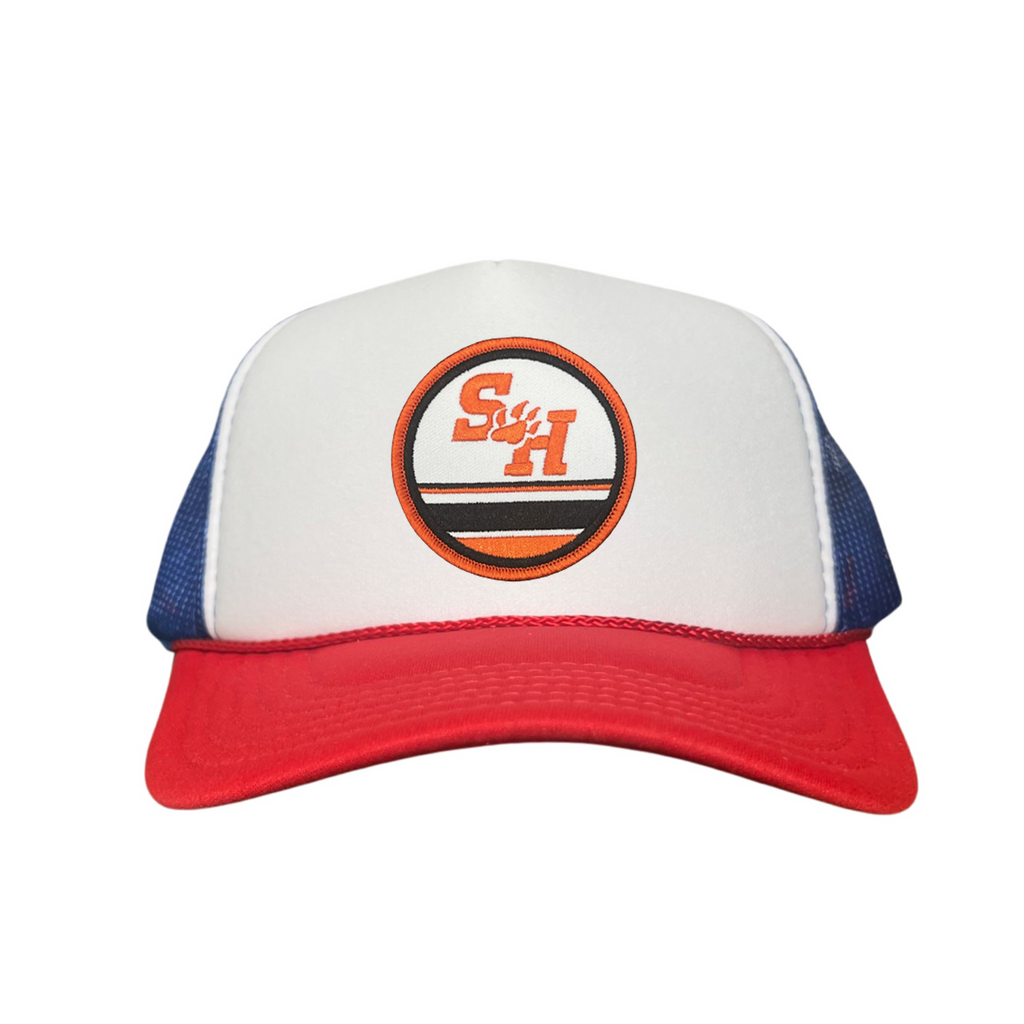 Sam Houston State Paw Circle Curved Bill Mesh Snapback
