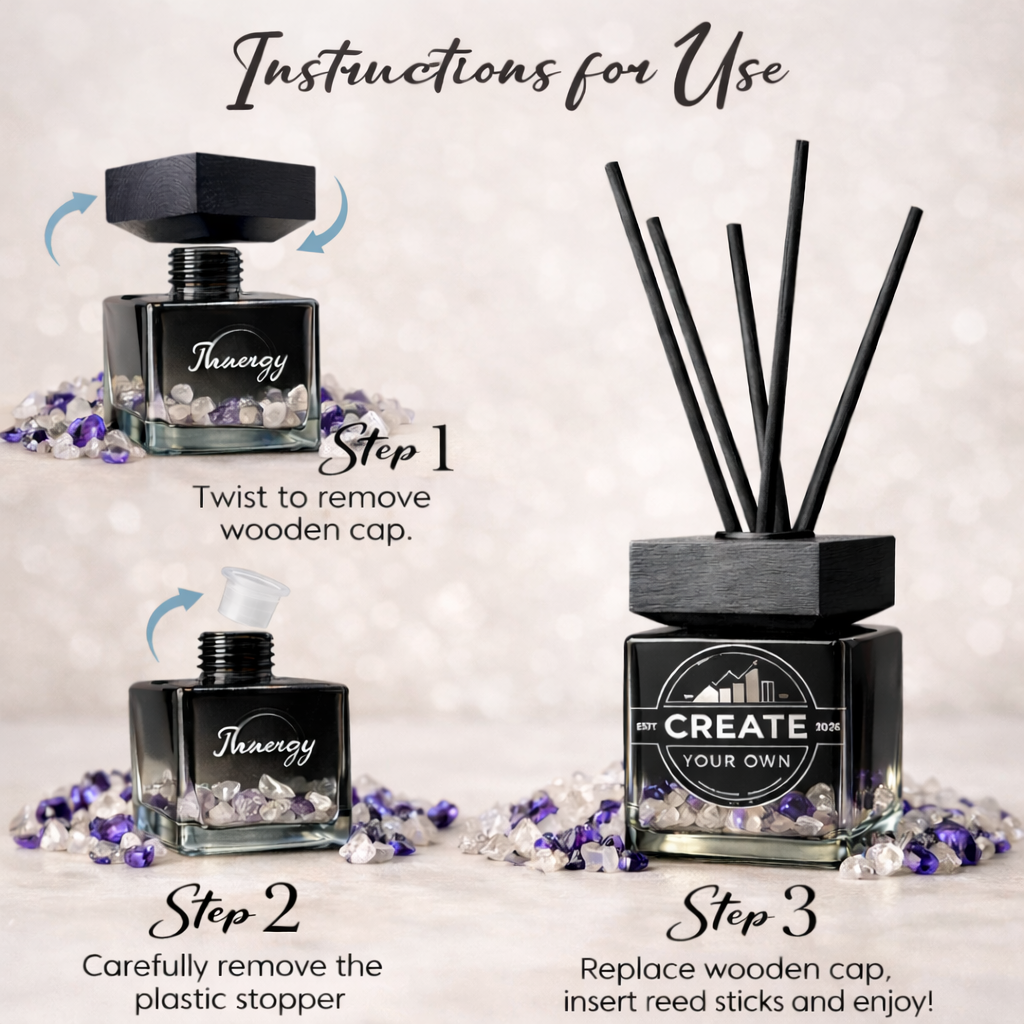 Custom Engraved Crystal Diffuser, 100ml