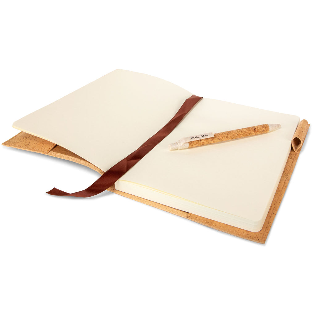 Refillable Cork Journal A5 Notebook Minimalist Earthy Stationery