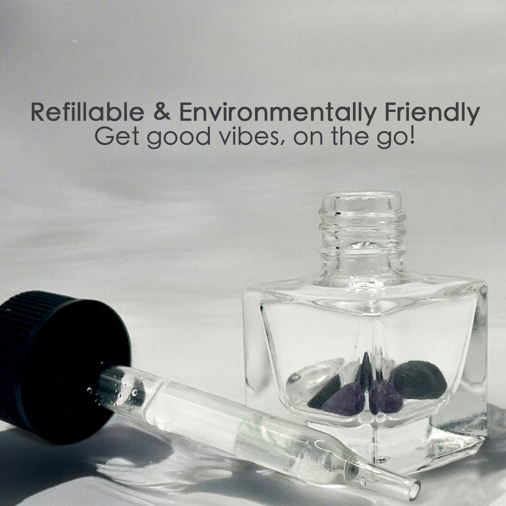 Leo Zodiac Crystal-Enhanced Oil Diffuser, Car Air Freshener in Sunshower Mist Scent, 8ml