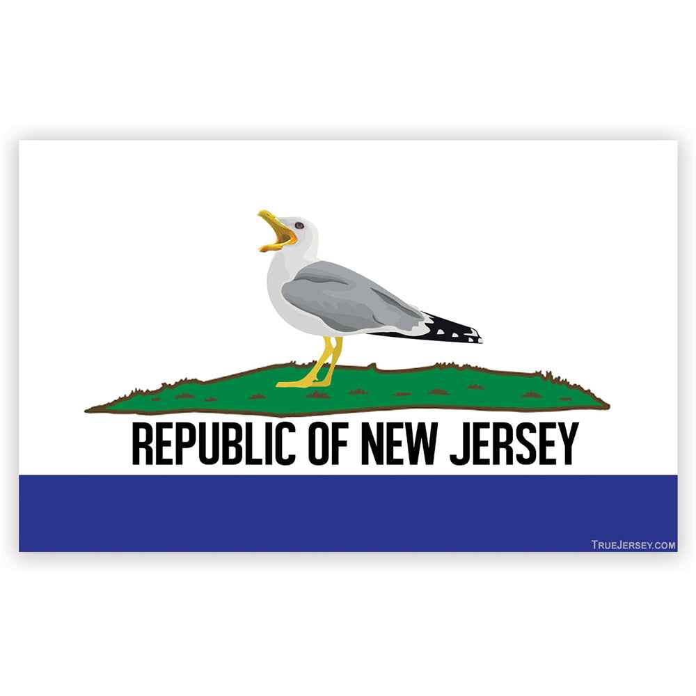 Republic of New Jersey flag theme flexible fridge magnet for home decor