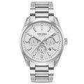 The Reserve Automatic Watch in gray and silver colorway with 41mm stainless steel case