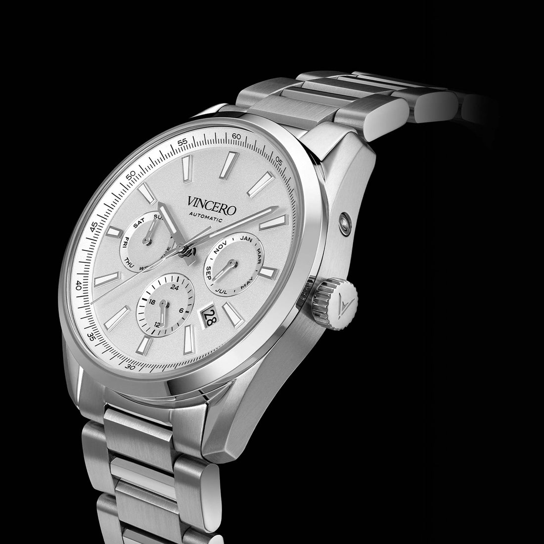 The Reserve Automatic Watch in Gray/Silver 41mm Case