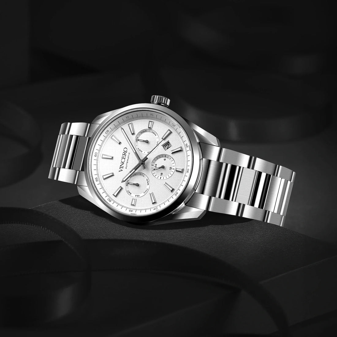 The Reserve Automatic Watch in Gray/Silver 41mm Case