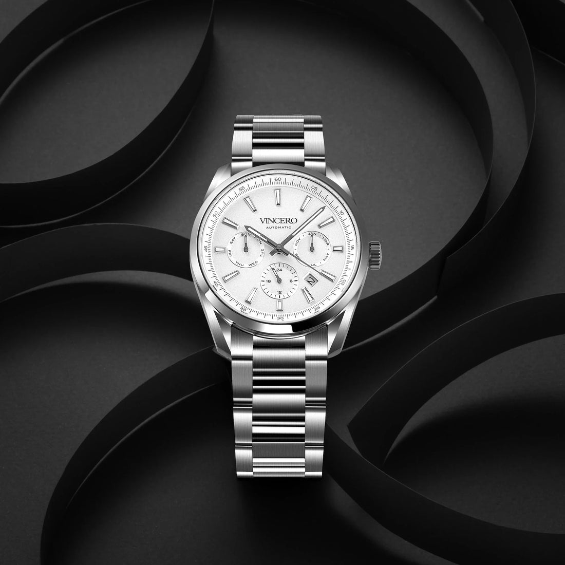 The Reserve Automatic Watch in Gray/Silver 41mm Case