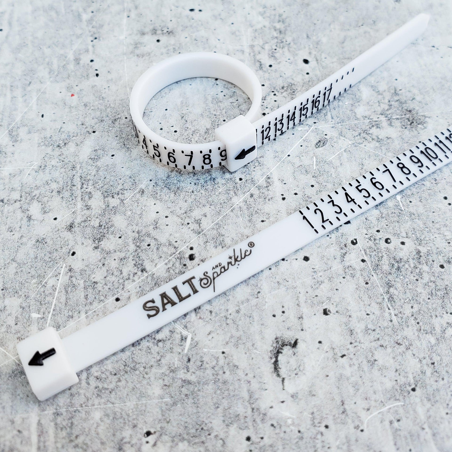 Reusable Plastic Ring Sizing Tool