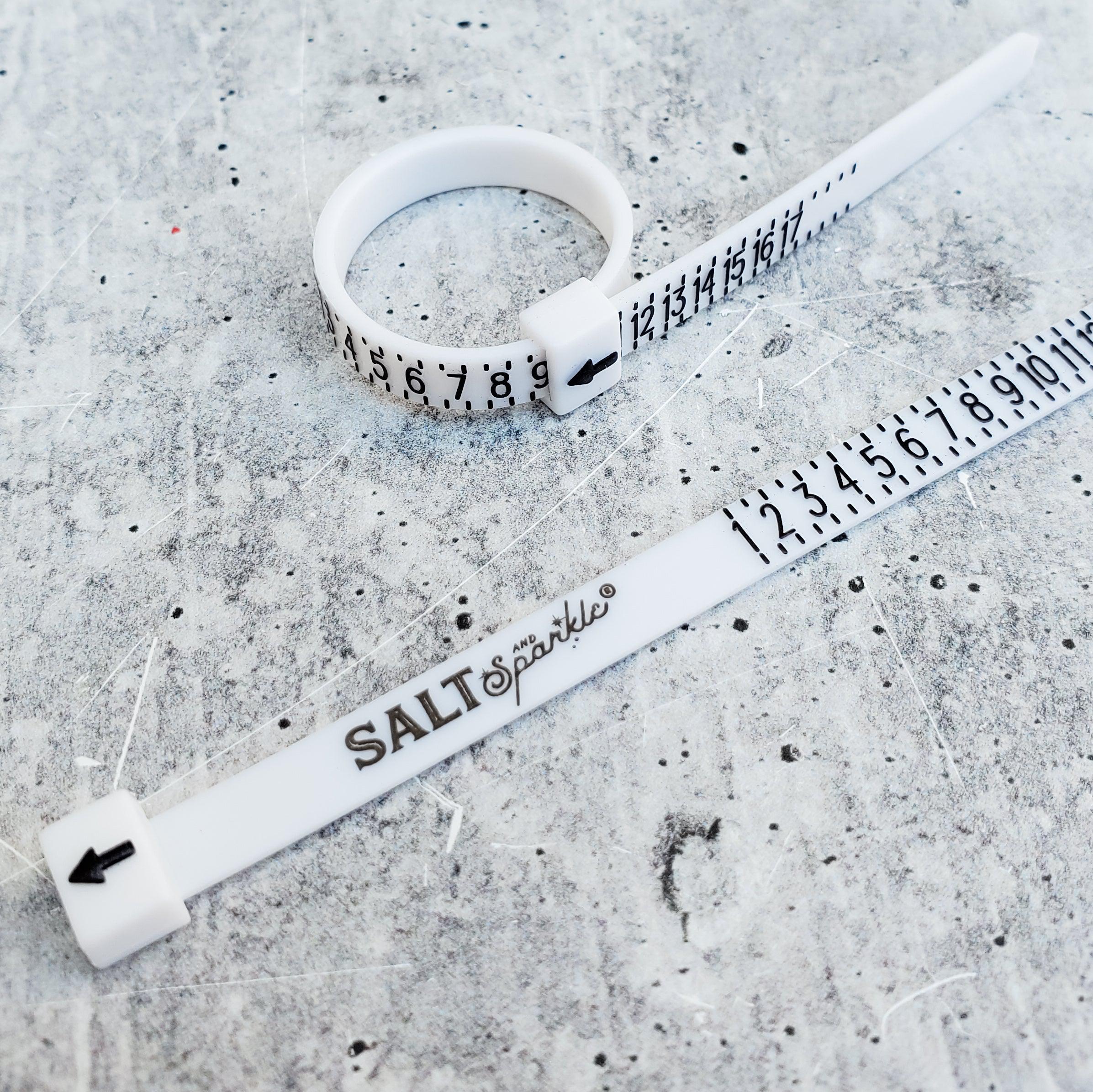 Reusable Plastic Ring Sizing Tool