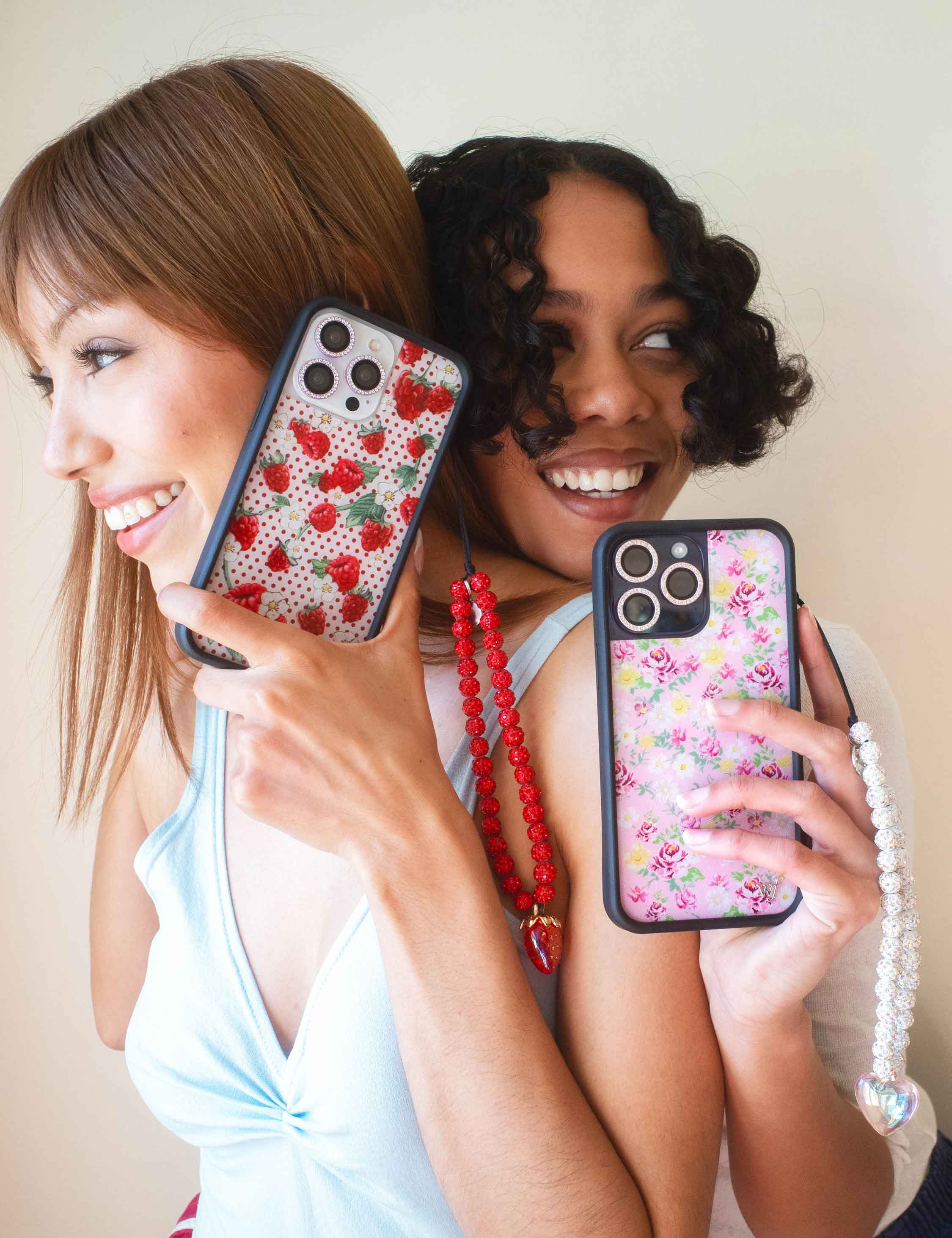 Pink Heart iPhone Wristlet