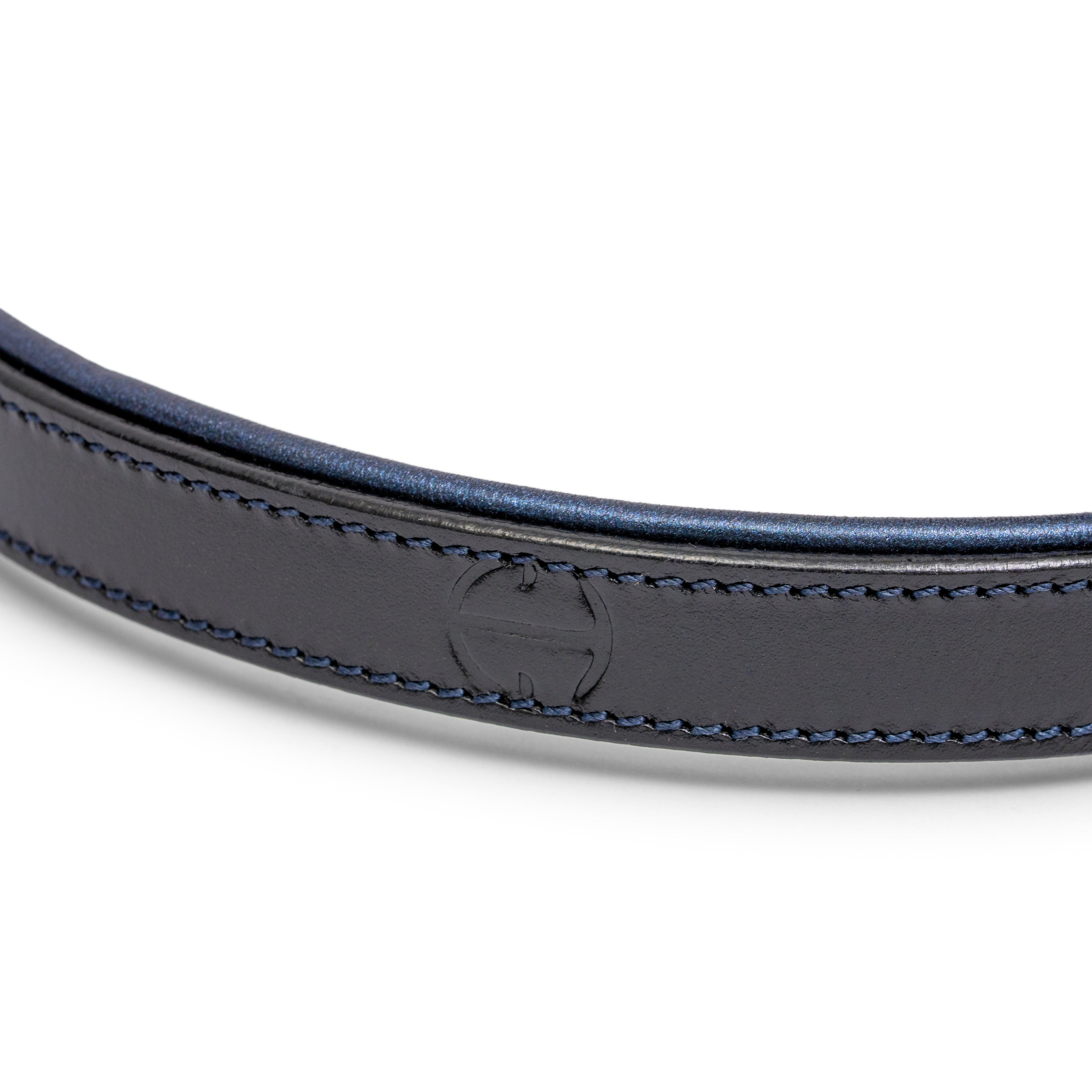 Revolution Blue Patent Leather Dog Leash