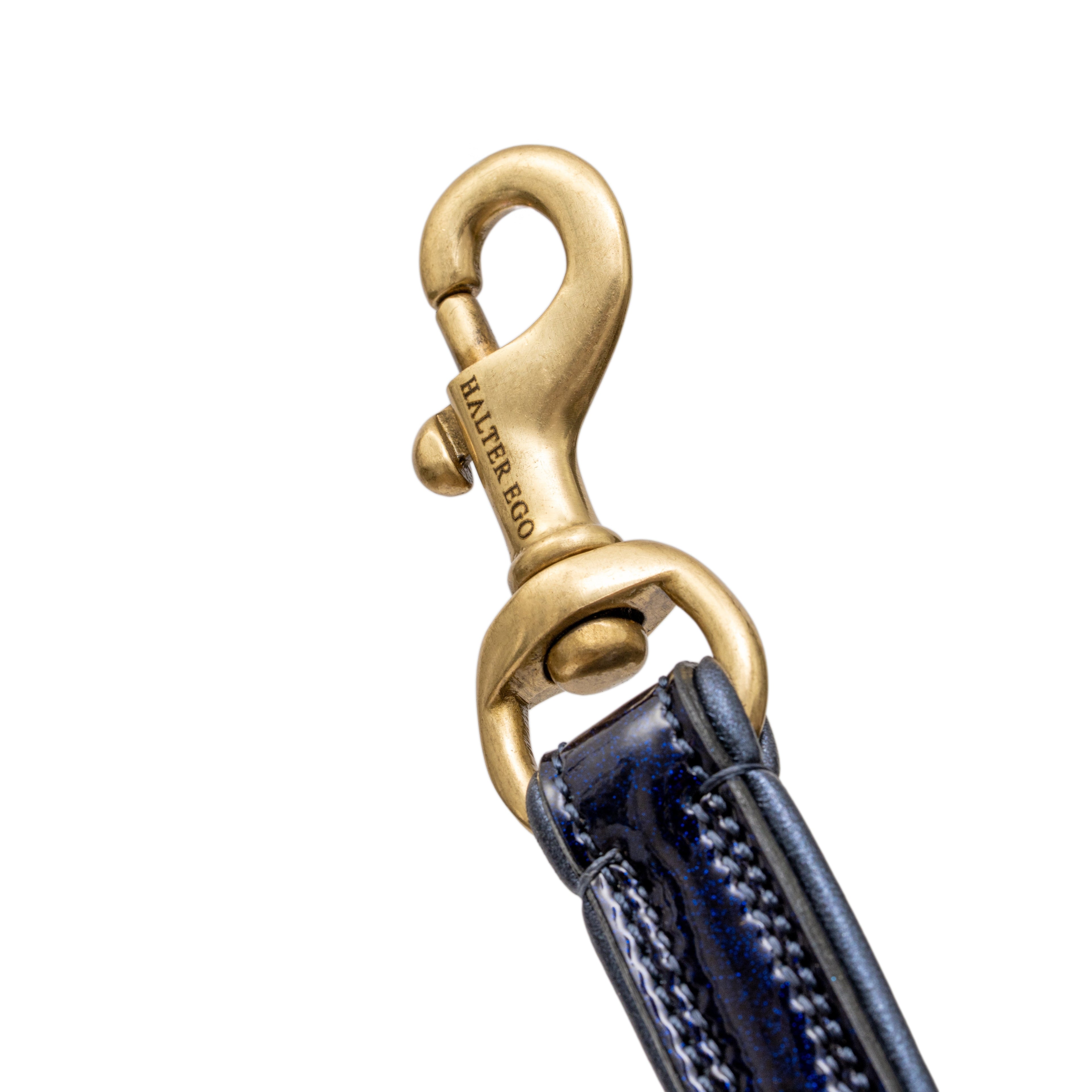 Revolution Blue Patent Leather Dog Leash