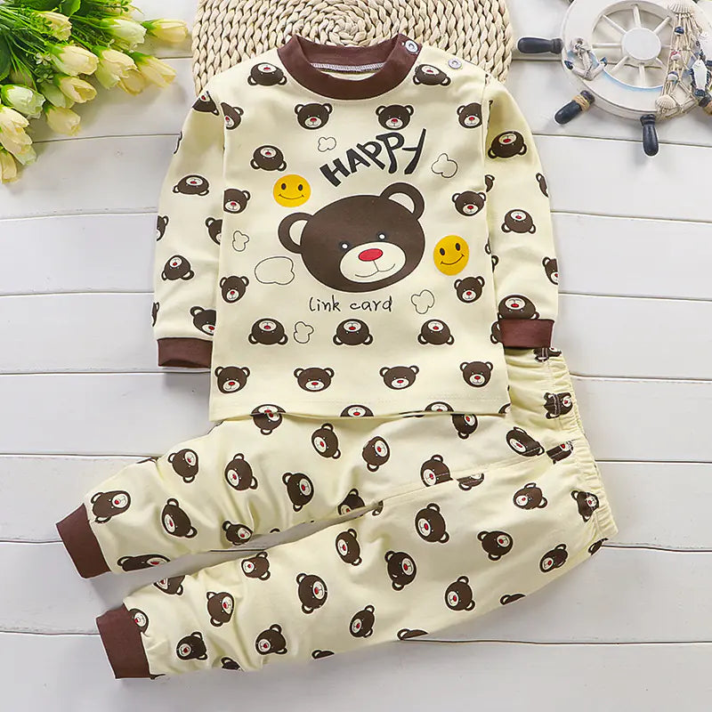 Boys' Cotton Autumn Winter Underwear Set (Wholesale)