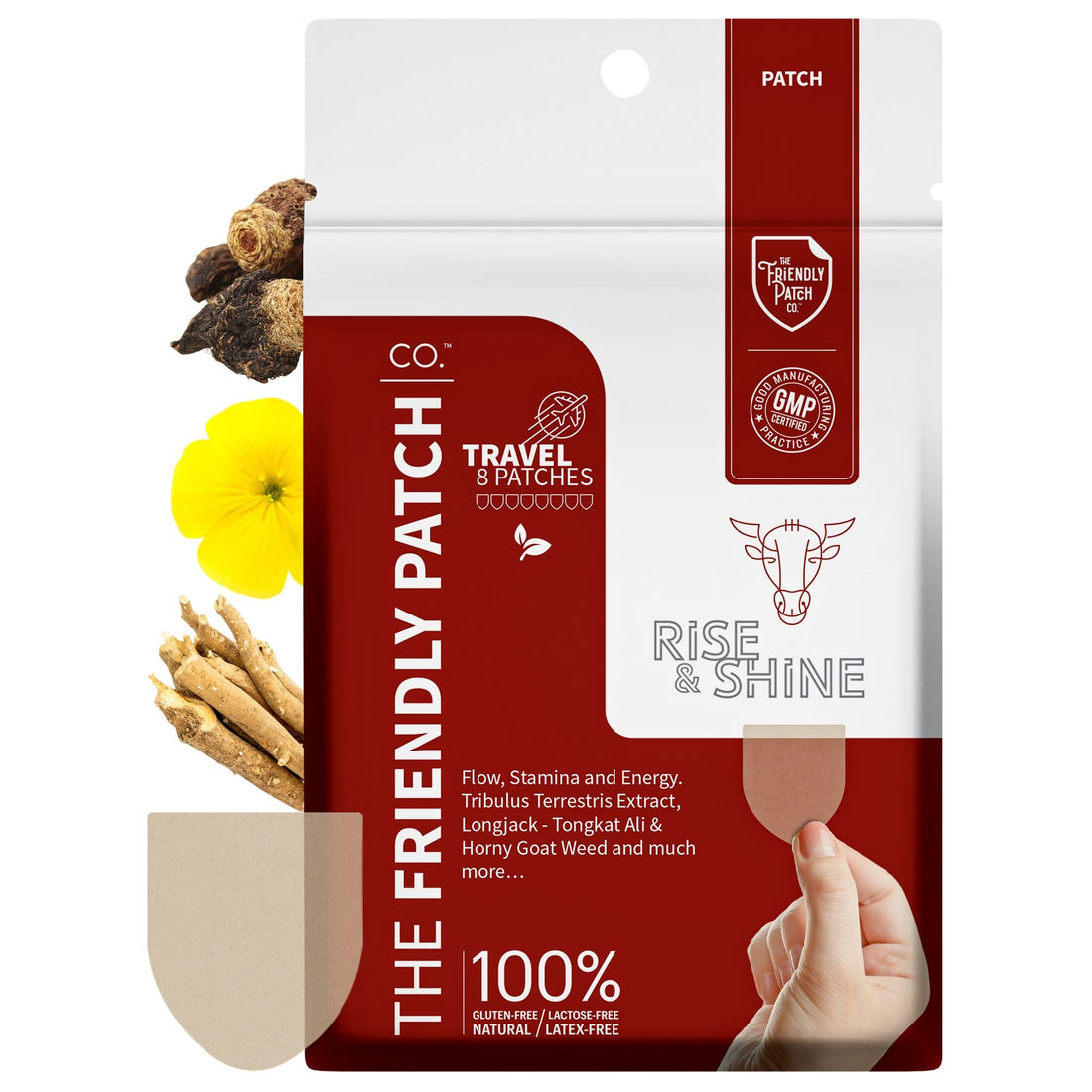 The Friendly Patch Rise & Shine for Men & Women 8 patches