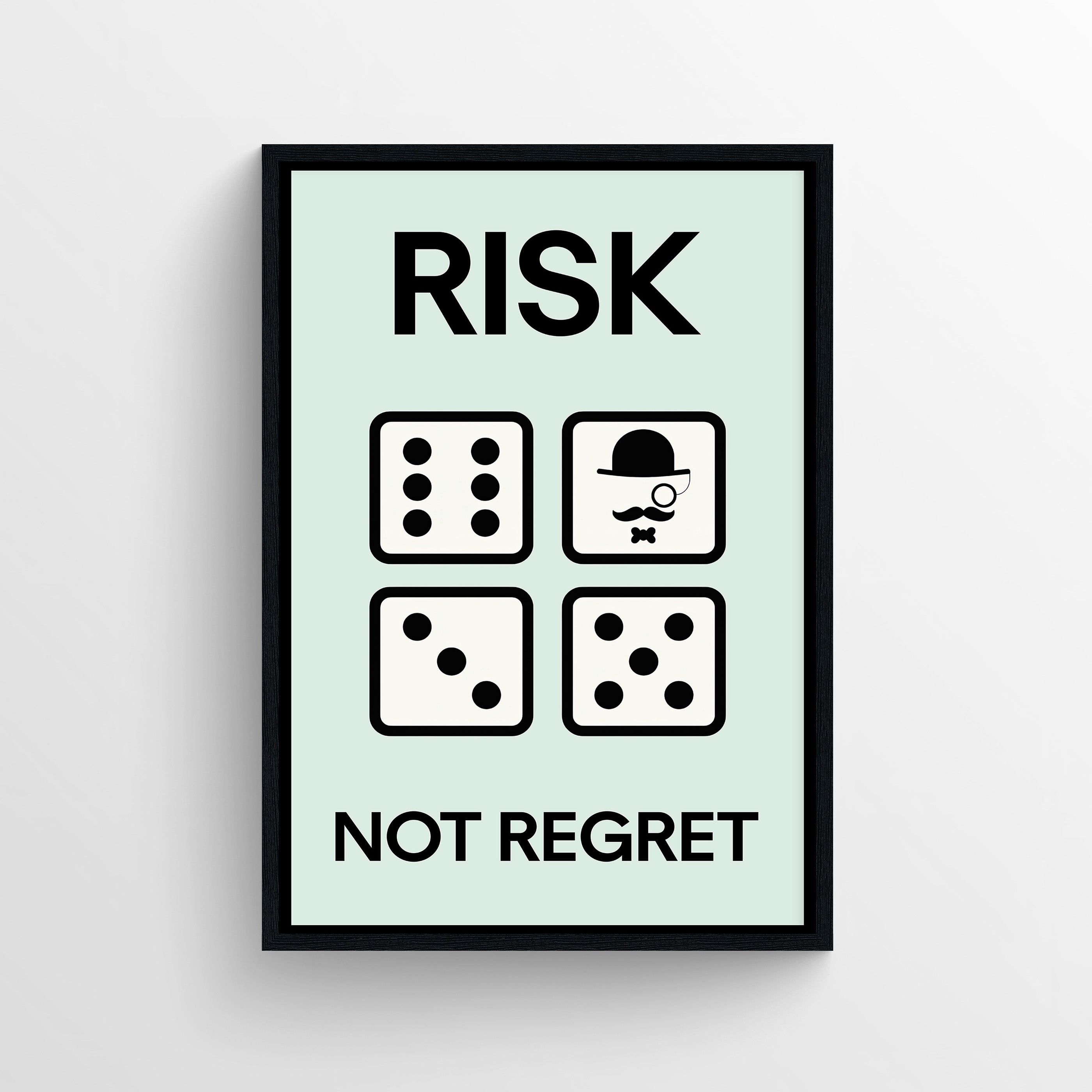 Risk the Roll Monopoly Poster