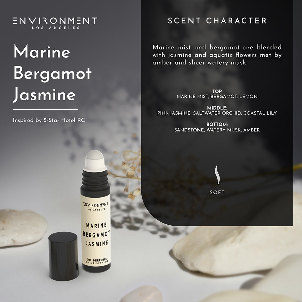 Marine | Bergamot | Jasmine Roll-on Oil Perfume(Inspired by The Ritz Carlton Hotel®)