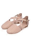 Riviera Woven Leather Flats