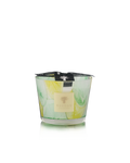 Baobab Collection Santo Sospir Max 10 scented candle with organic green and yellow glass patterns