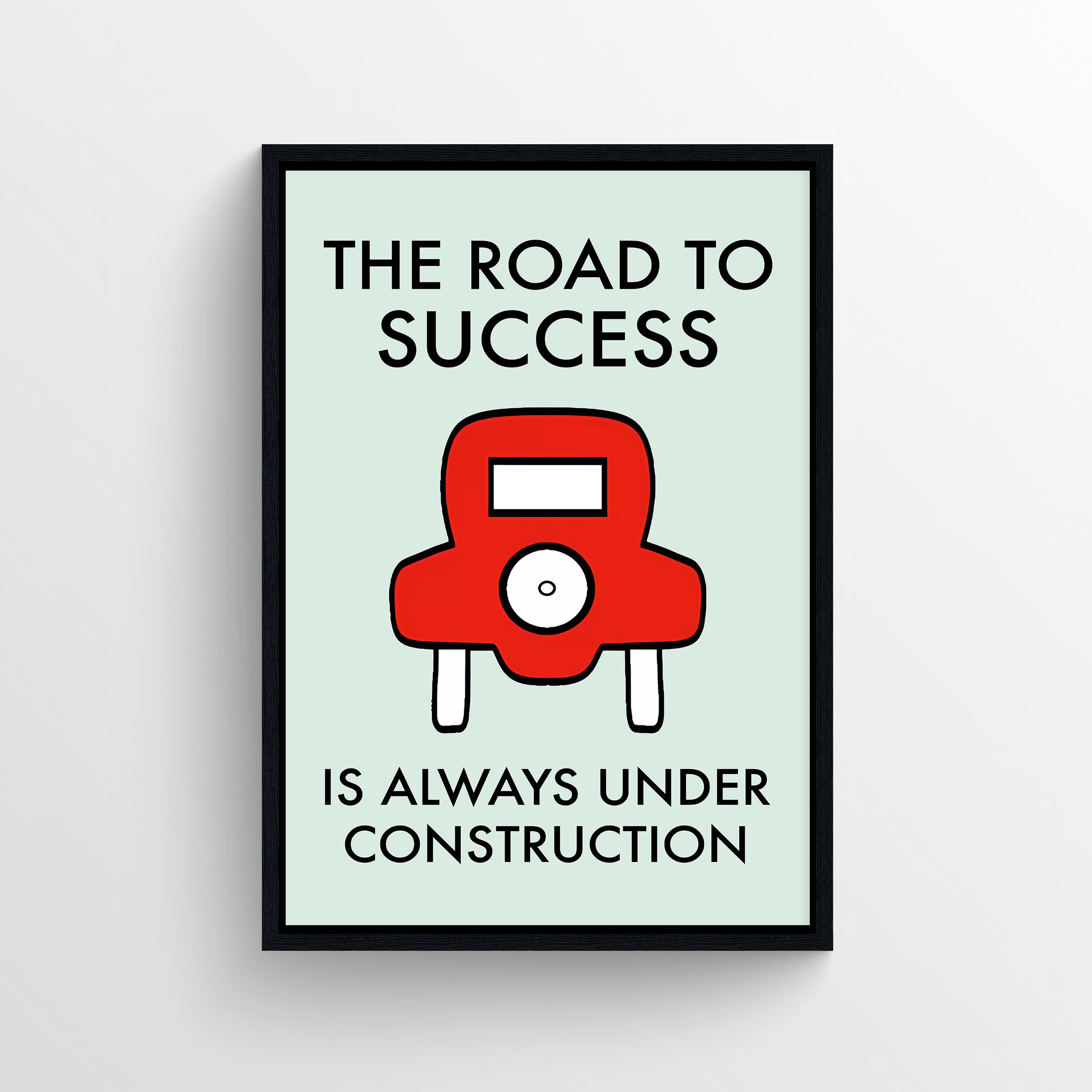 Road to Success Monopoly Poster