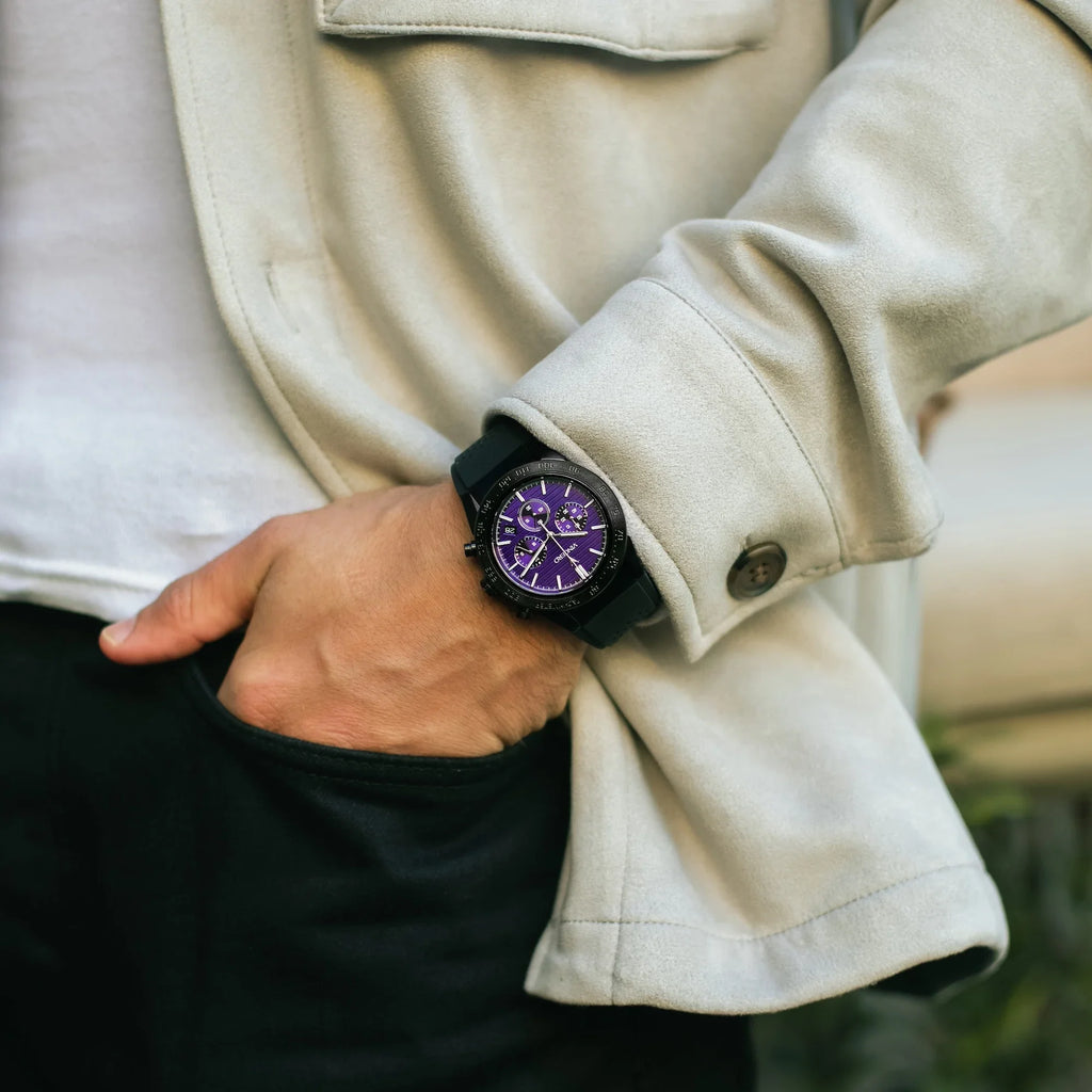 The Rogue PRPL Premium Chronograph Watch 43mm Bold Design