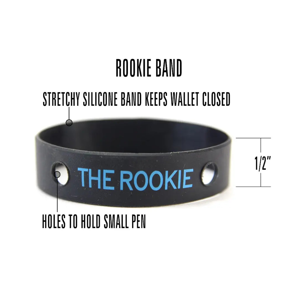 Minimalist Silicone Rookie Wallet Band with Fisher Pen Slot