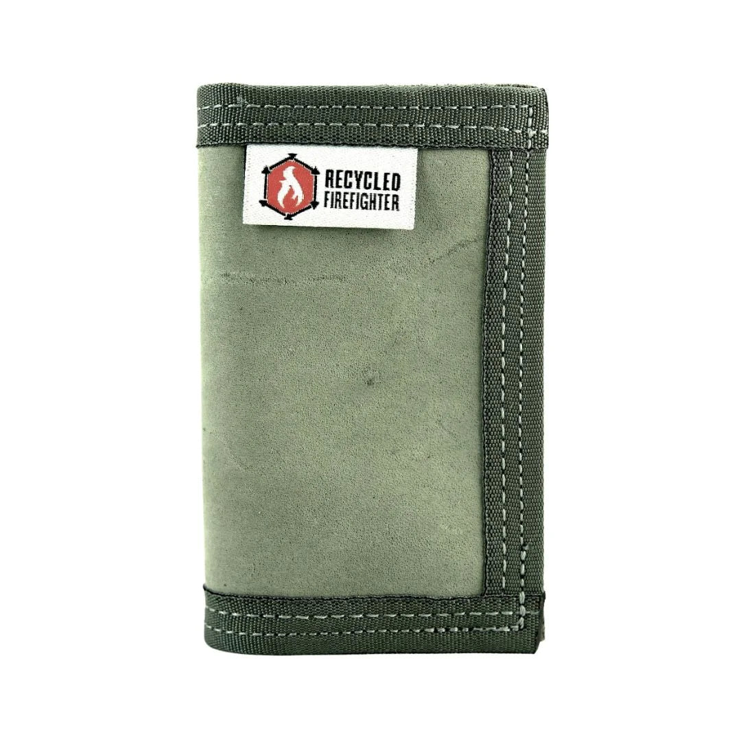 Rugged combat boot leather minimalist bifold wallet