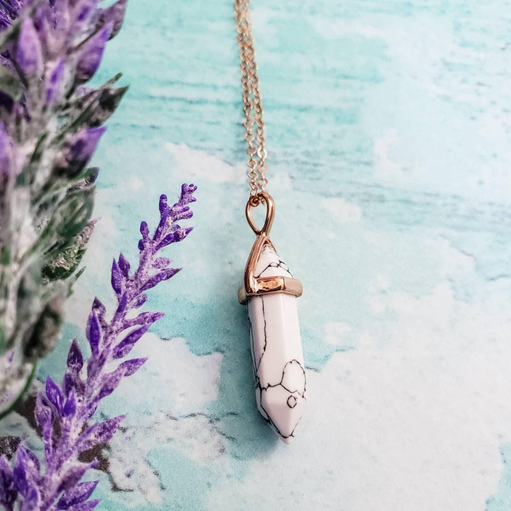 Rose Gold Spike Layering Necklace