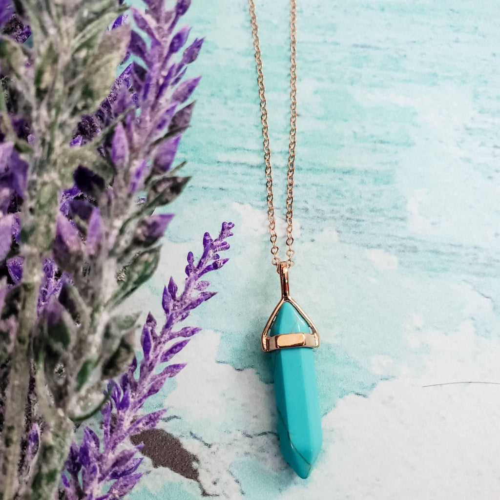 Rose Gold Spike Layering Necklace