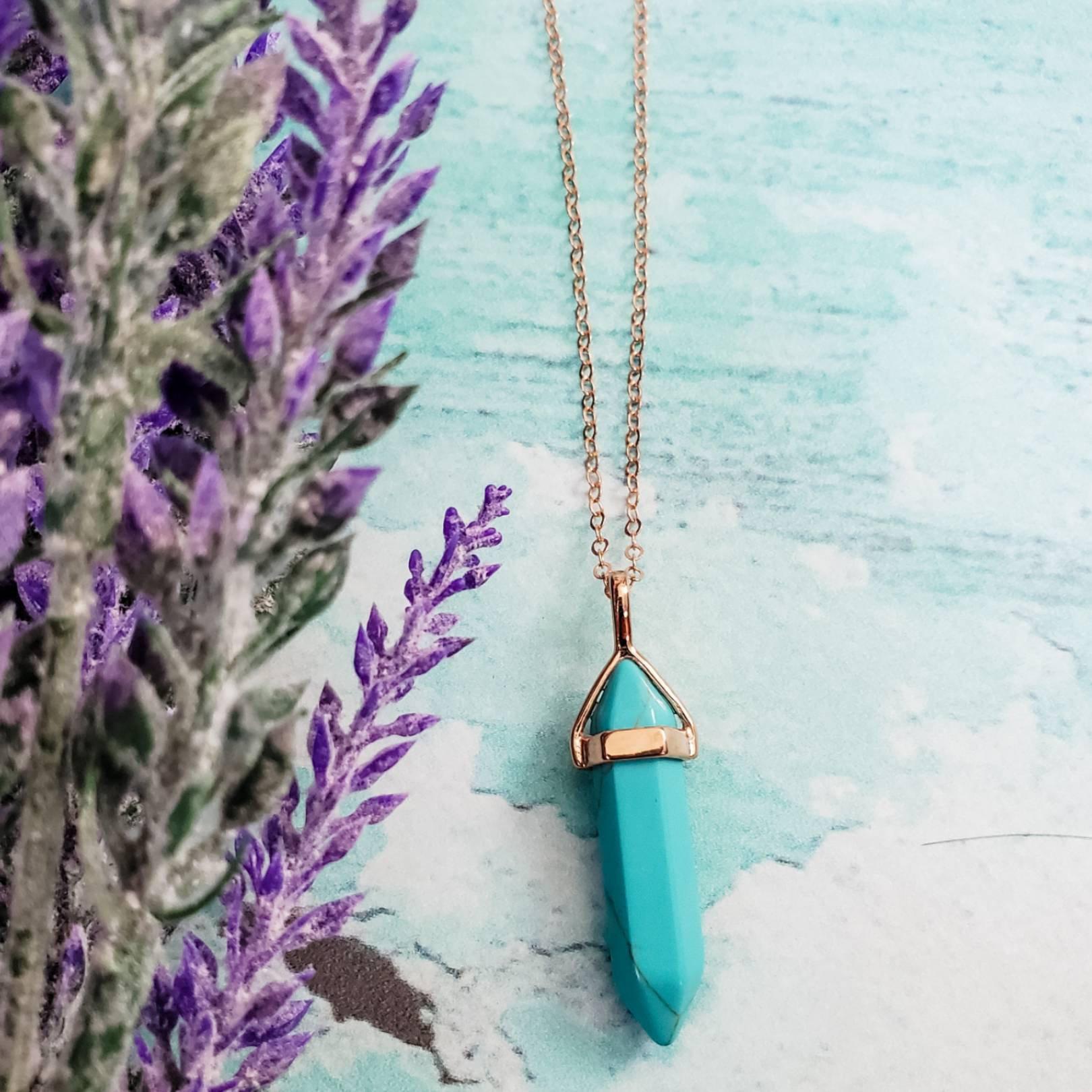 Rose Gold Spike Layering Necklace