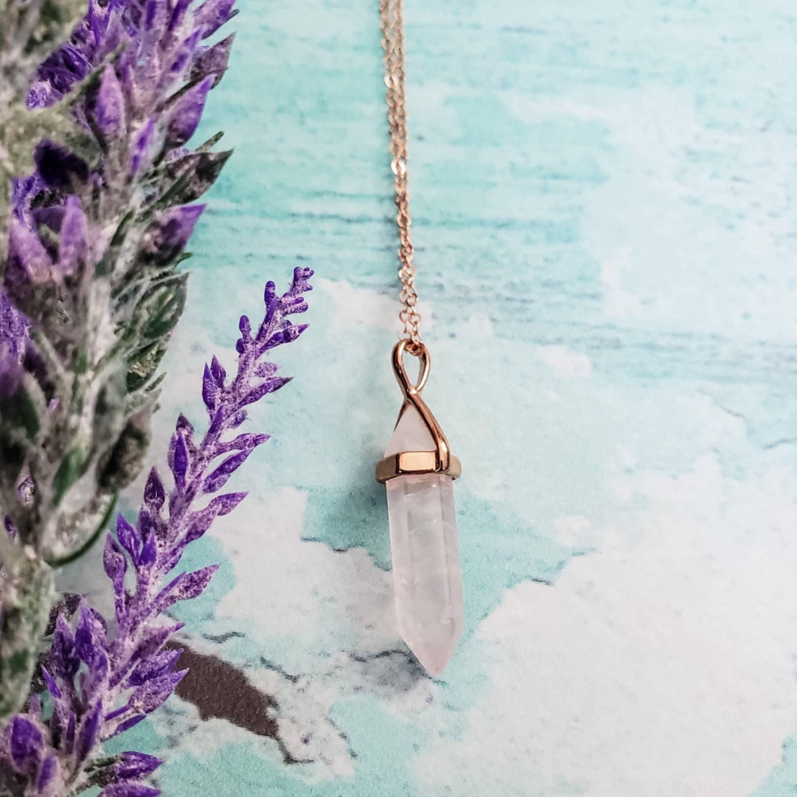 Rose Gold Spike Layering Necklace