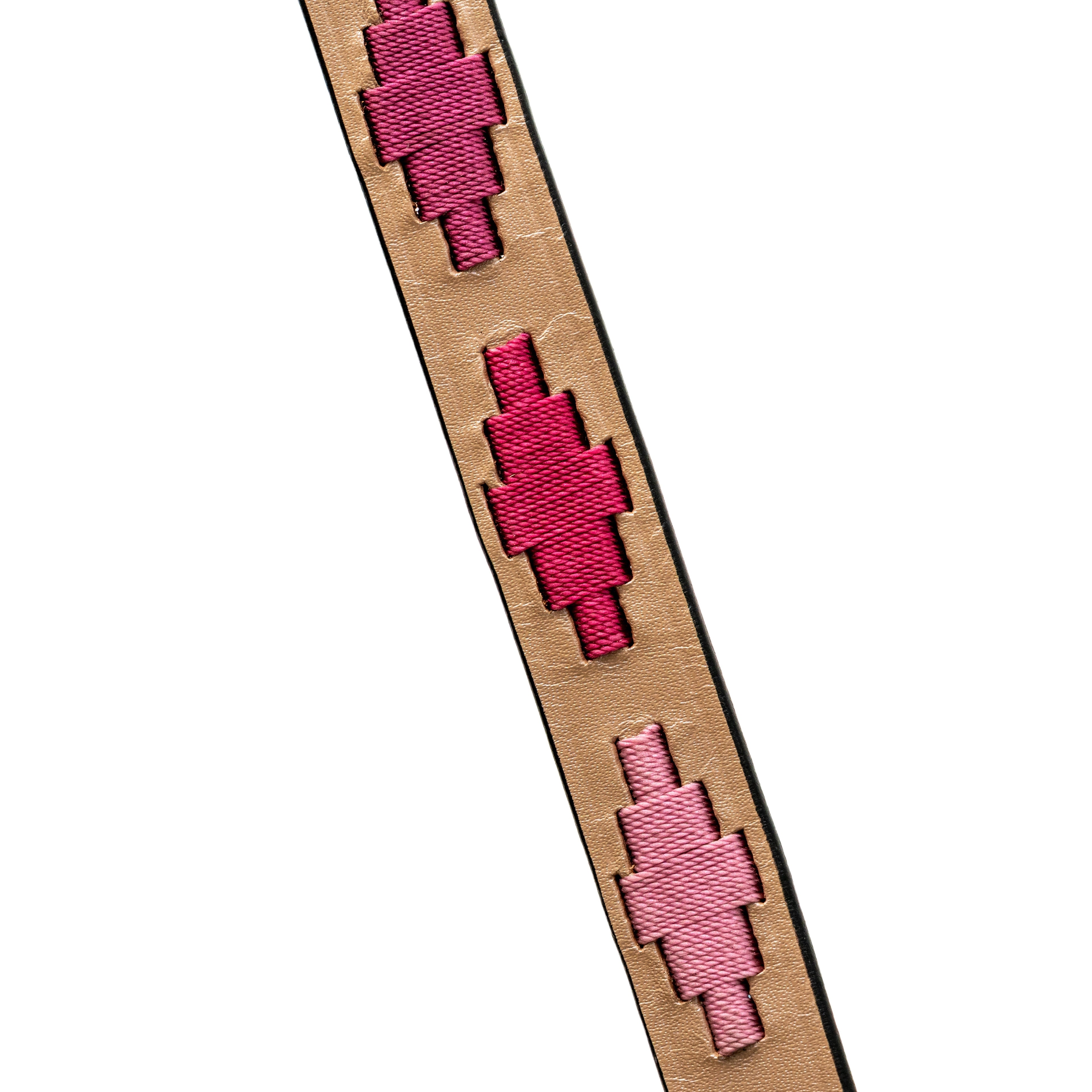 Rosé Lumière Leather Dog Leash