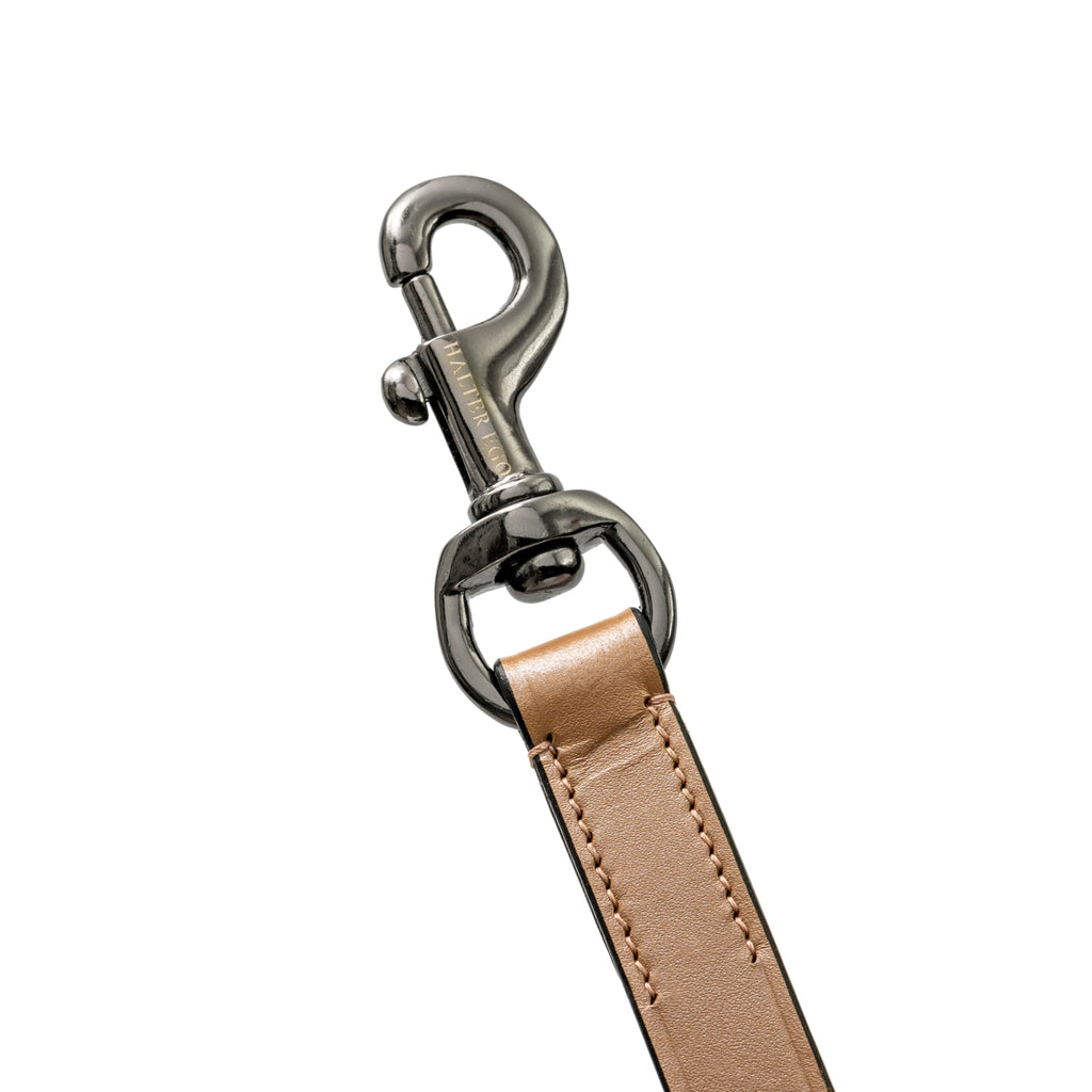 Rosé Lumière Leather Dog Leash