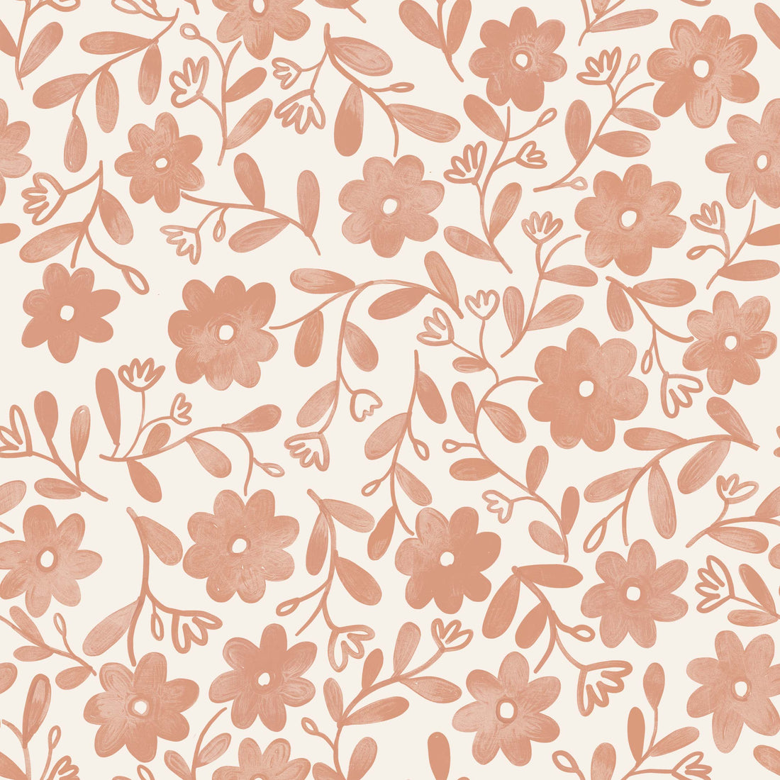 Markie Floral Bohemian Wallpaper by Christy Beasley