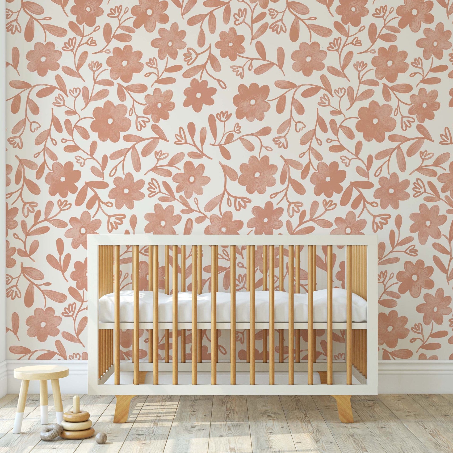 Markie Floral Bohemian Wallpaper by Christy Beasley