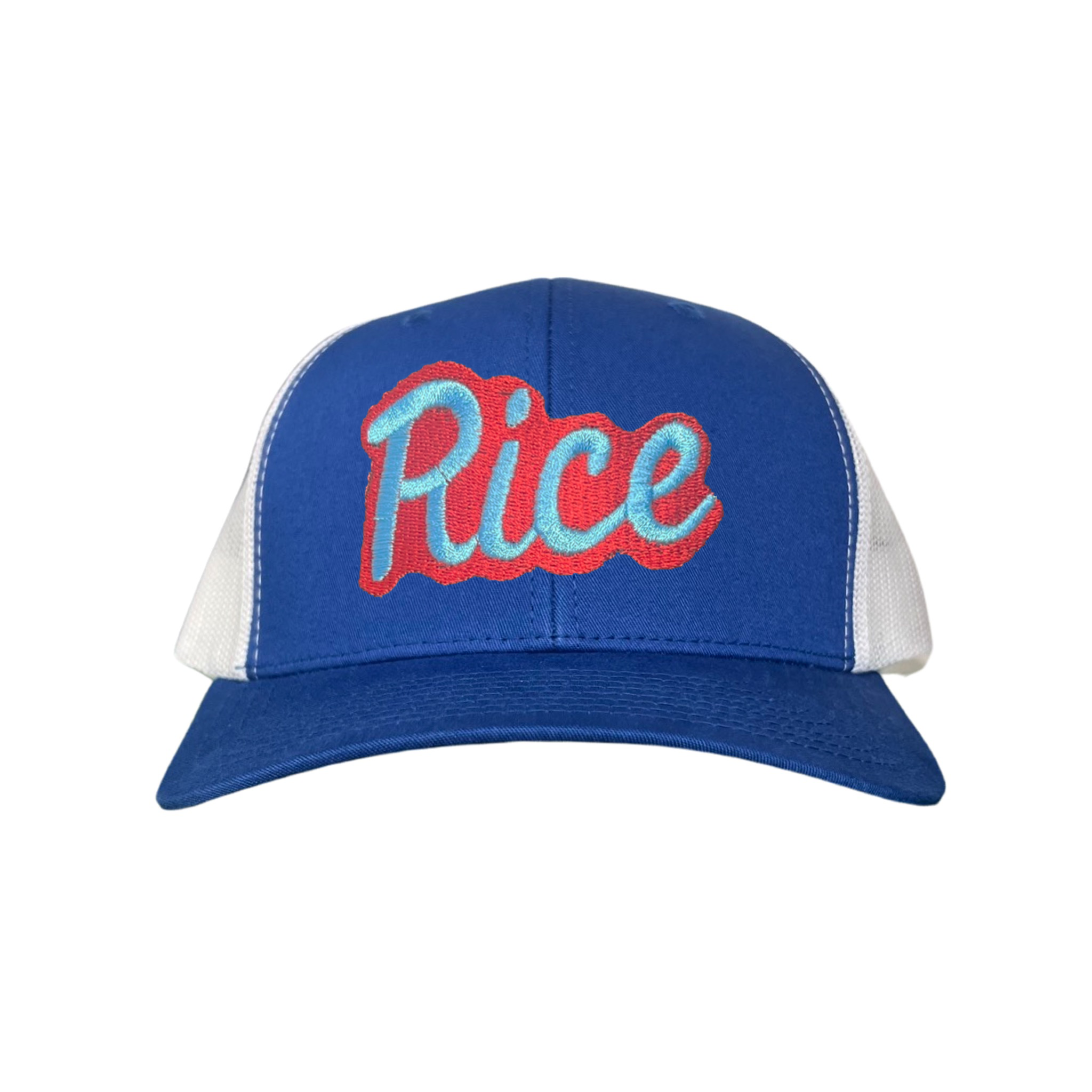 Rice Owls Retro Script Embroidered Sporty Streetwear Hat