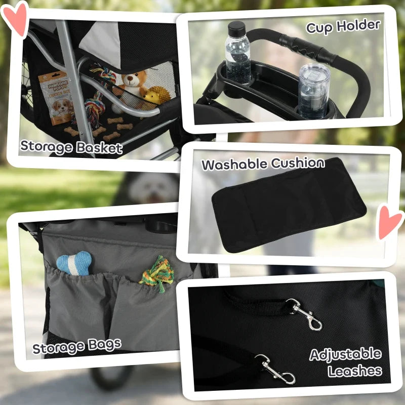 Compact All‑Terrain Pet Stroller