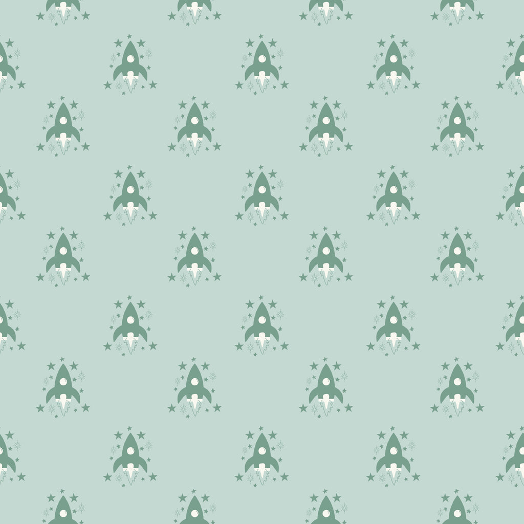 Ryan Geometric Removable Wallpaper in Mint, Lavender and Navy