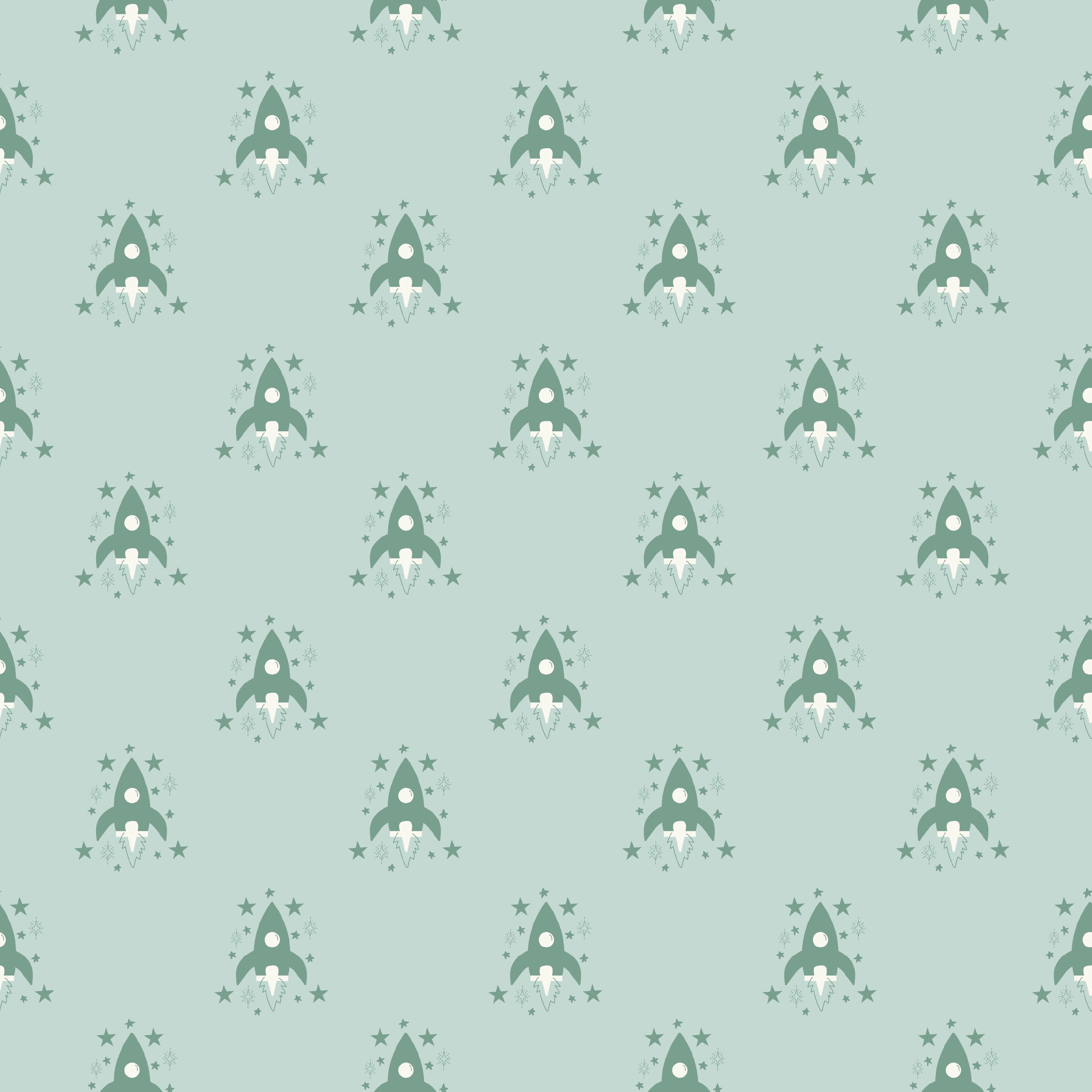 Ryan Geometric Removable Wallpaper in Mint, Lavender and Navy
