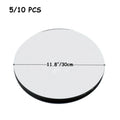 5/10pcs Acrylic Mirror Table Centerpieces, Round Decorative Display Trays for Wedding, Dining & Coffee Tables(20/30cm)