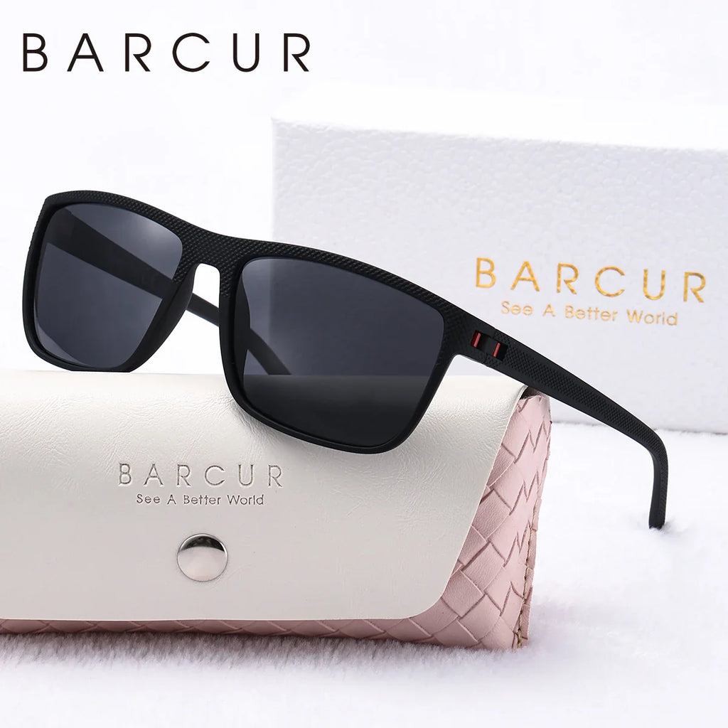 Trendy Square Polarized Sunglasses for Women White Pink Frame