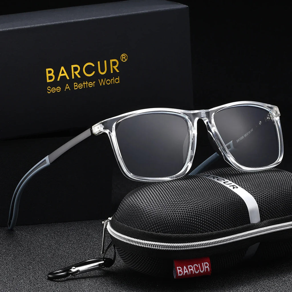 Unisex sports style anti-blue light reading glasses with a transparent lightweight frame