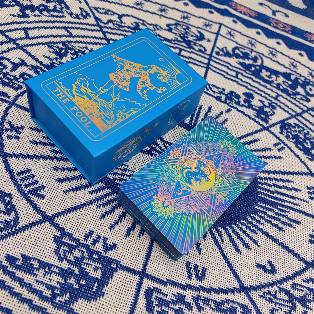 Elegant Board Game Gold Foil Tarot Card Good Gift Divinative Oracle Cards Telling the Fortune Future and Love