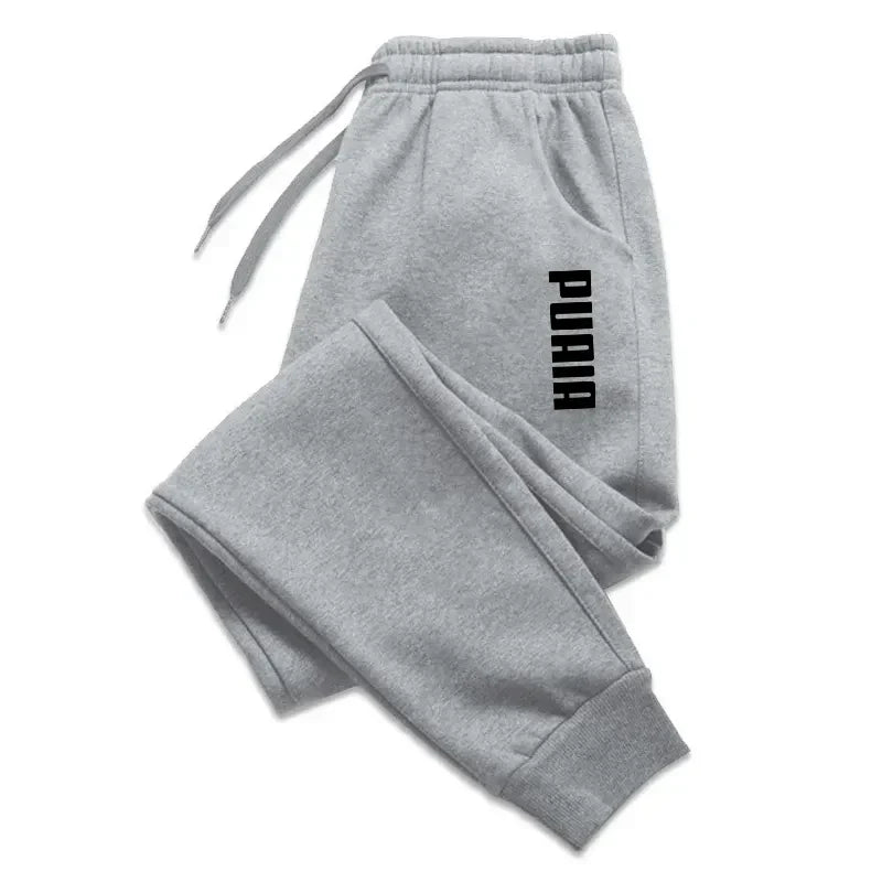 Women's Casual Jogging Pants with Drawstring and Print Detail