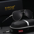 Oversized Pilot Sunglasses with Polarized TAC Lenses and Steel