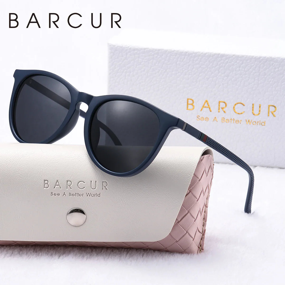 Pink Round Polarized Sunglasses – Lightweight Fashion Eyewear
