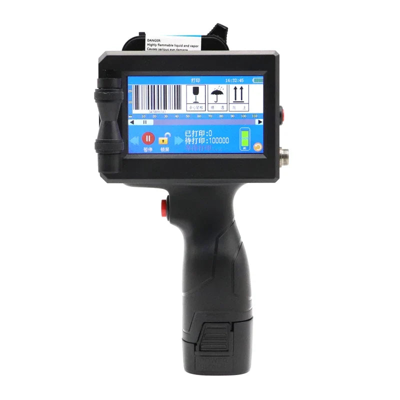 Handheld Inkjet Label Printer – QR Bar Batch Code & Expiry Date Printer