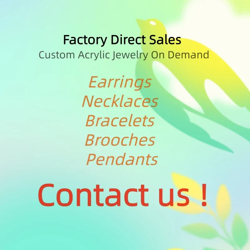 KUGUYS Fashion Acrylic Earrings Custom Trendy Jewelry