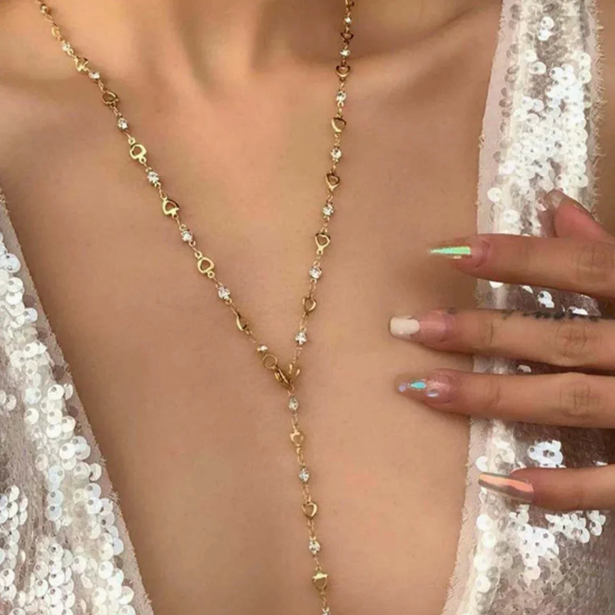 1PC Women's Fashion Trendy Geometric Necklace Jewelry Suitable for Date, Party, Festival Gifts-L71