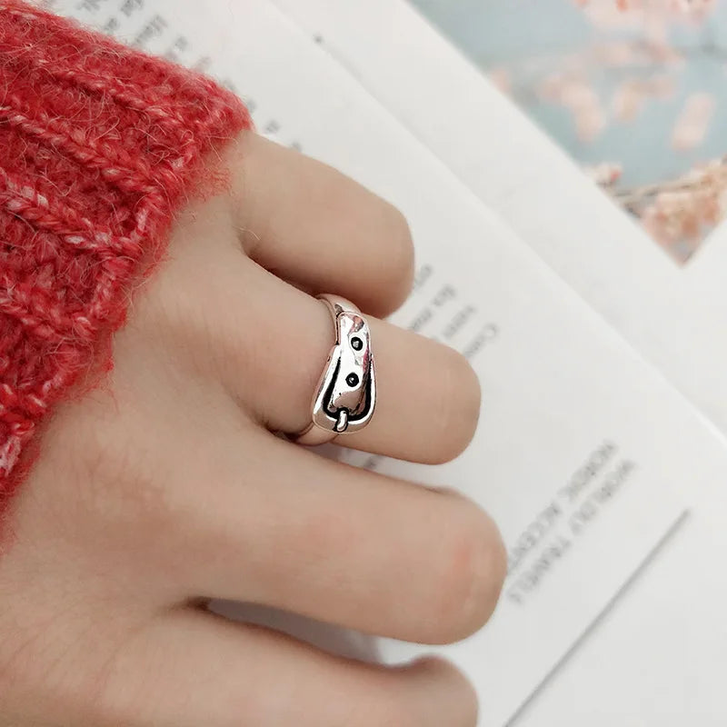 925 Sterling Silver Belt Adjustable Rings Wedding Engagement Jewelry For Women Accessories   Dropshippin