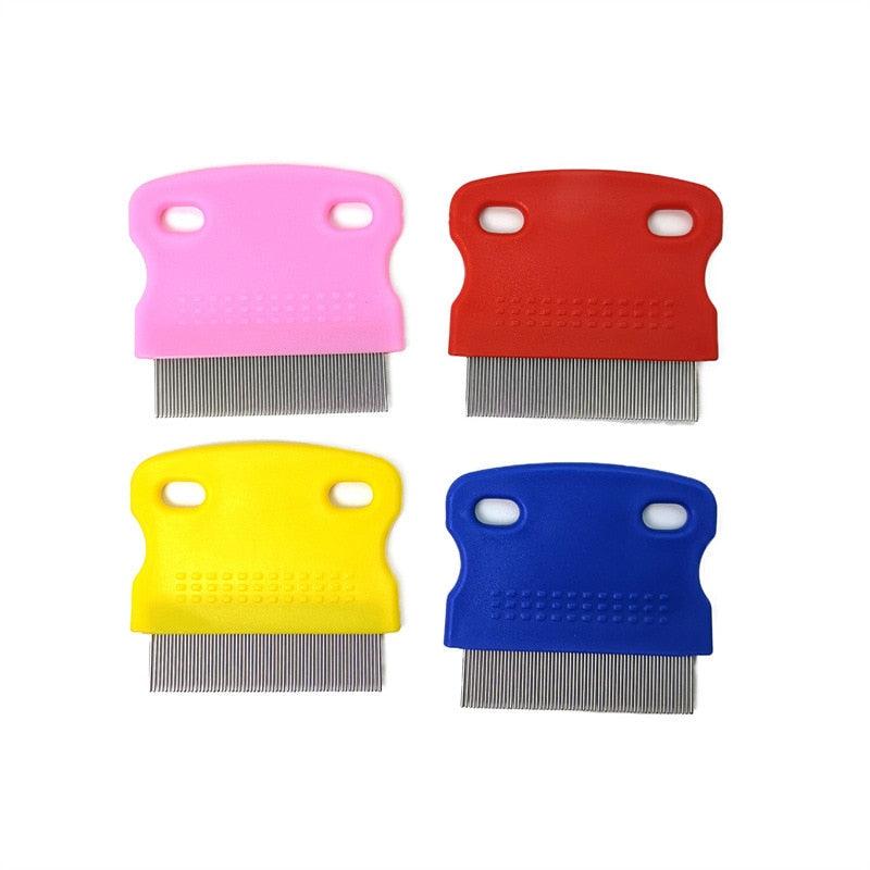 Professional Pet Flea Comb with Non-Slip Grip for Dogs and Cats