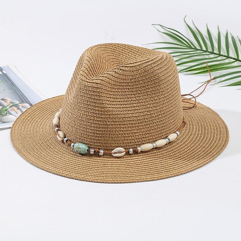 Elegant Tassel Straw Bucket Hat - Foldable Beach Sun Hat